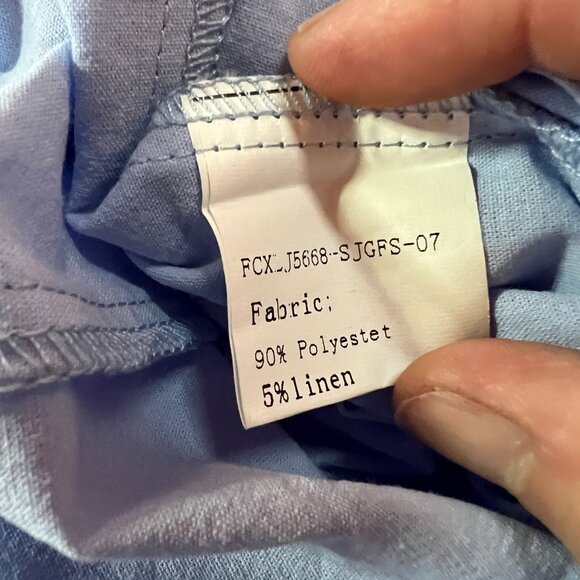 Chartou collection Long sleeve Jumpsuit size XXL White and Blue - Picture 5 of 6